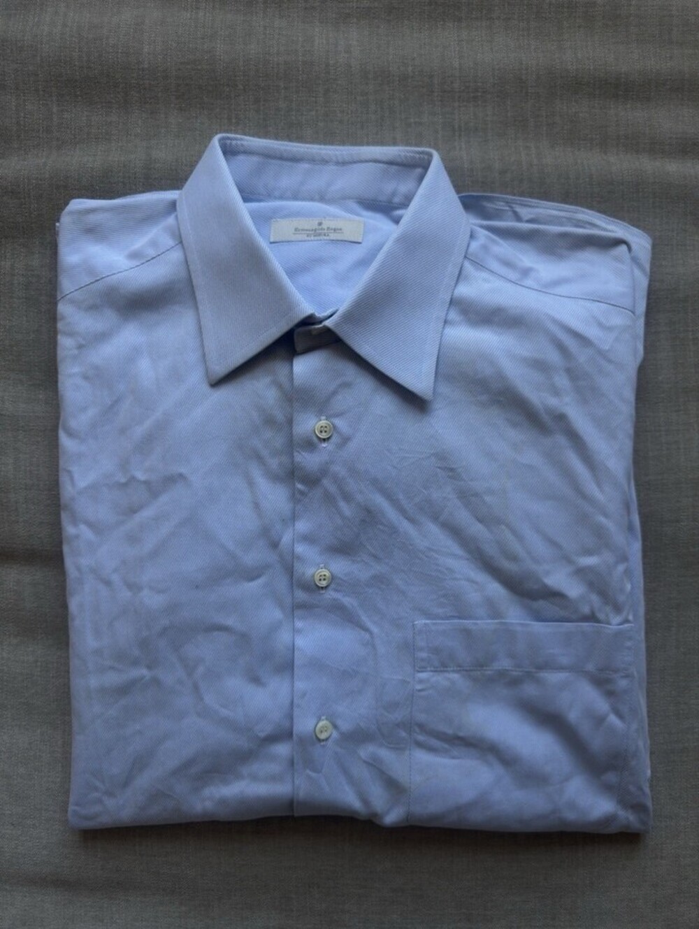 Ermenegildo Zegna Vintage Striped Su Misura Dress Shirt M